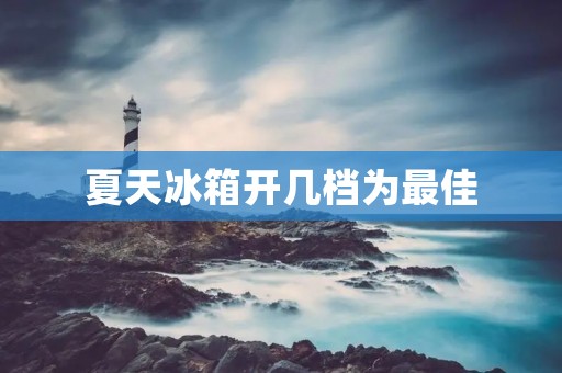 夏天冰箱开几档为最佳