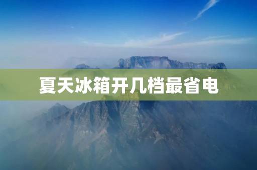 夏天冰箱开几档最省电 夏天冰箱开几档最省电
