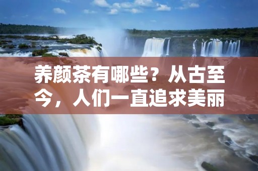 养颜茶有哪些?从古至今,人们一直追求美丽和健康,而养颜茶正是一种天然的养颜秘方。它以其独特的功效和口感,受到了越来越多人的喜爱。那么,究竟有哪些养颜茶呢?接下来,我们将为您介绍几种常见的养颜茶。