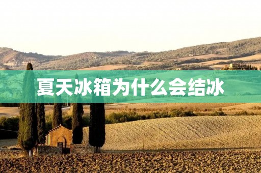 夏天冰箱为什么会结冰 夏天冰箱为什么会结冰