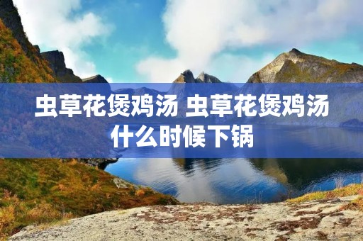 虫草花煲鸡汤 虫草花煲鸡汤什么时候下锅