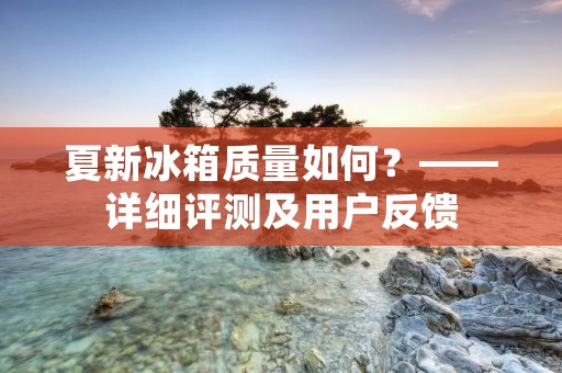 夏新冰箱质量如何?——详细评测及用户反馈 夏新冰箱质量如何?——详细评测及用户反馈