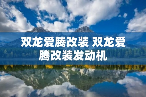 双龙爱腾改装 双龙爱腾改装发动机
