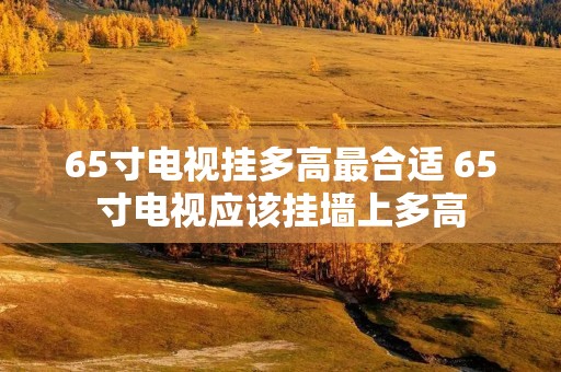 65寸电视挂多高最合适 65寸电视应该挂墙上多高