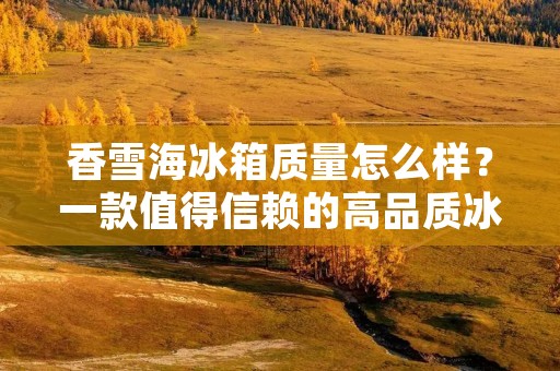 香雪海冰箱质量怎么样?一款值得信赖的高品质冰箱 香雪海冰箱质量怎么样?一款值得信赖的高品质冰箱