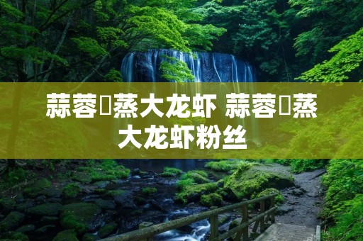 蒜蓉淸蒸大龙虾 蒜蓉淸蒸大龙虾粉丝