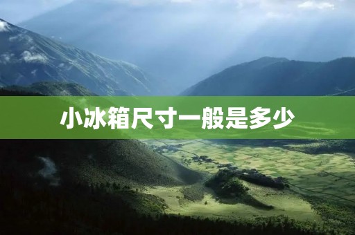 小冰箱尺寸一般是多少 小冰箱尺寸一般是多少
