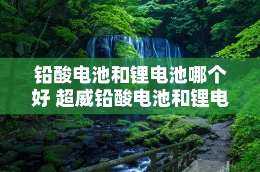 铅酸电池和锂电池哪个好 超威铅酸电池和锂电池哪个好