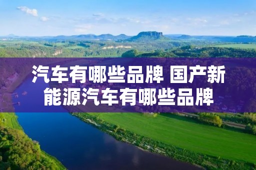 汽车有哪些品牌 国产新能源汽车有哪些品牌