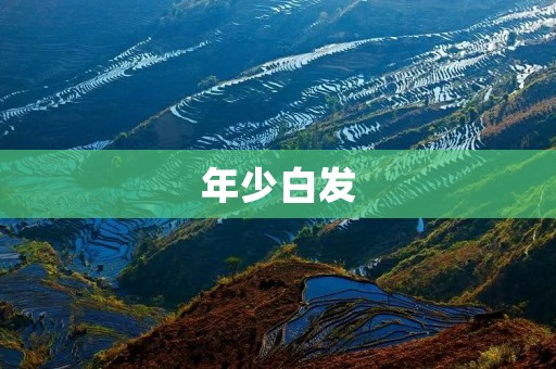 年少白发:岁月无情的痕迹