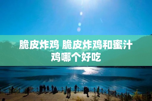 脆皮炸鸡 脆皮炸鸡和蜜汁鸡哪个好吃