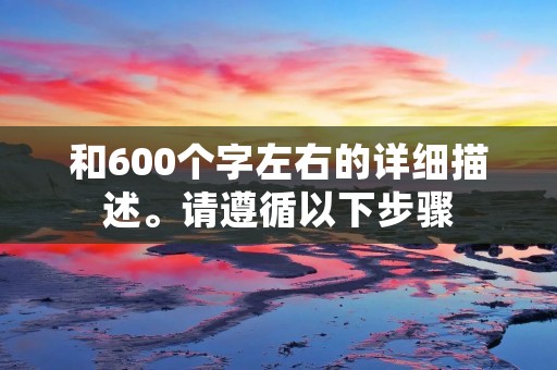 和600个字左右的详细描述。请遵循以下步骤: