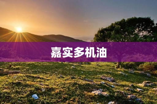 嘉实多机油：为您的车辆提供卓越的保护和性能