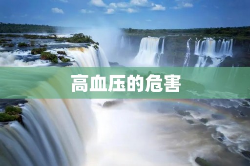 高血压的危害