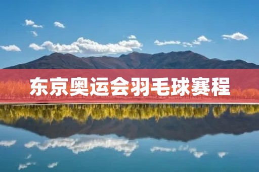 东京奥运会羽毛球赛程：精彩对决即将展开