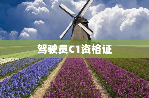 驾驶员C1资格证:开启职业驾驶之门