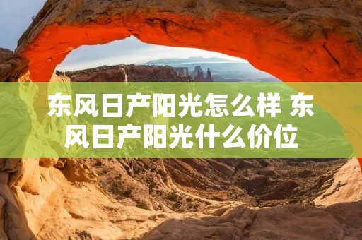东风日产阳光怎么样 东风日产阳光什么价位