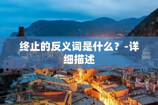 终止的反义词是什么？-详细描述