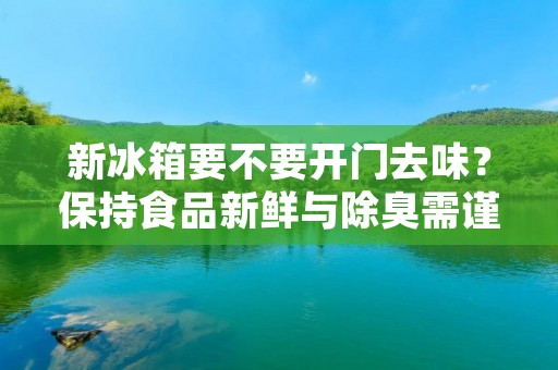 新冰箱要不要开门去味？保持食品新鲜与除臭需谨慎处理
