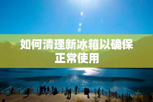 如何清理新冰箱以确保正常使用