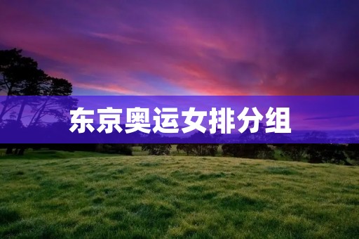 东京奥运女排分组:实力对决的舞台 东京奥运女排分组:实力对决的舞台