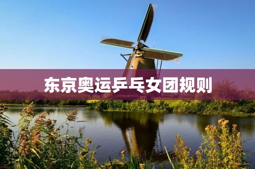 东京奥运乒乓女团规则:赛制与竞技精神的完美结合 东京奥运乒乓女团规则:赛制与竞技精神的完美结合