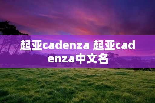 起亚cadenza 起亚cadenza中文名