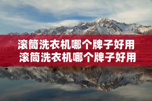 滚筒洗衣机哪个牌子好用 滚筒洗衣机哪个牌子好用又耐用便宜不容易坏