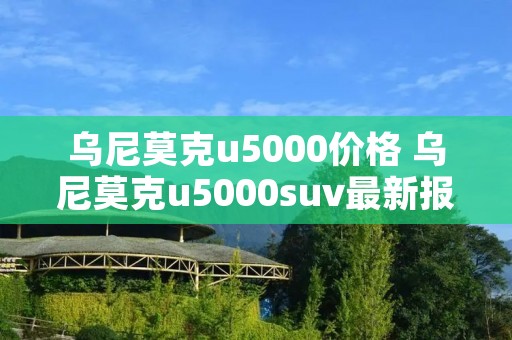 乌尼莫克u5000价格 乌尼莫克u5000suv最新报价