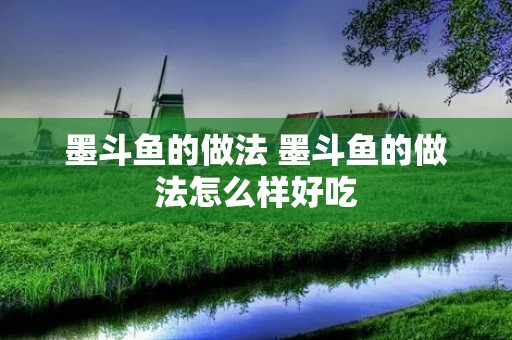 墨斗鱼的做法 墨斗鱼的做法怎么样好吃