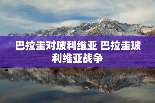 巴拉圭对玻利维亚 巴拉圭玻利维亚战争