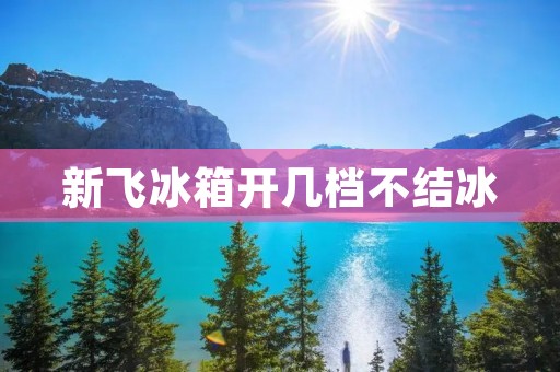 新飞冰箱开几档不结冰:解析原因与解决方法 新飞冰箱开几档不结冰:解析原因与解决方法