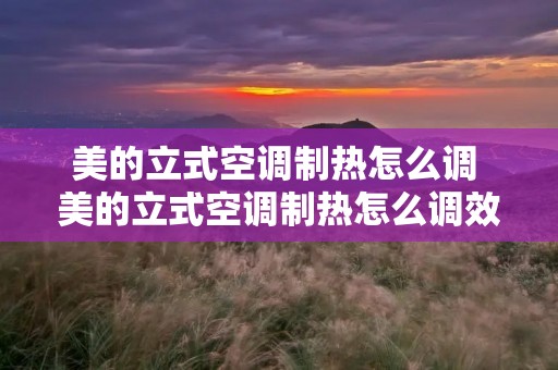 美的立式空调制热怎么调 美的立式空调制热怎么调效果好 美的立式空调制热怎么调 美的立式空调制热怎么调效果好