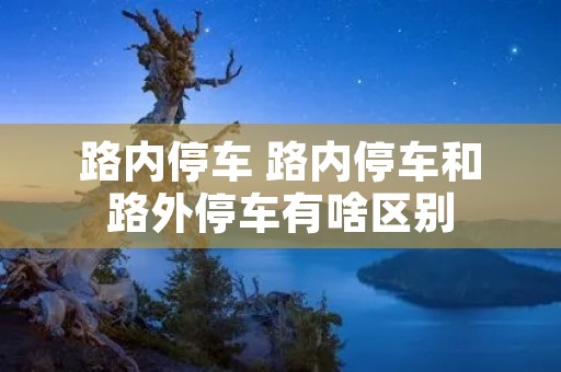 路内停车 路内停车和路外停车有啥区别 路内停车 路内停车和路外停车有啥区别