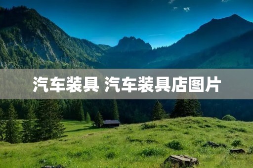 汽车装具 汽车装具店图片