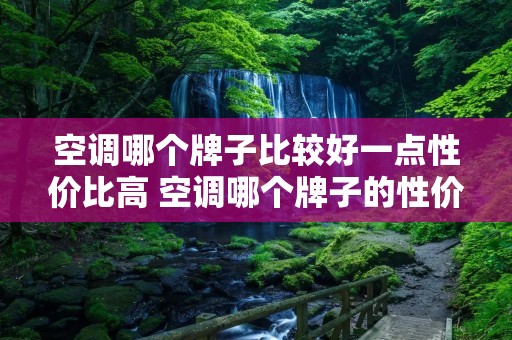 空调哪个牌子比较好一点性价比高 空调哪个牌子的性价比最高