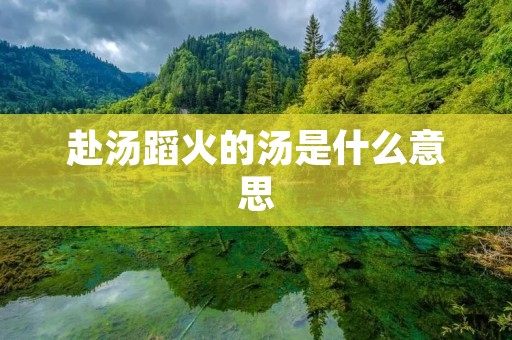 赴汤蹈火的汤是什么意思