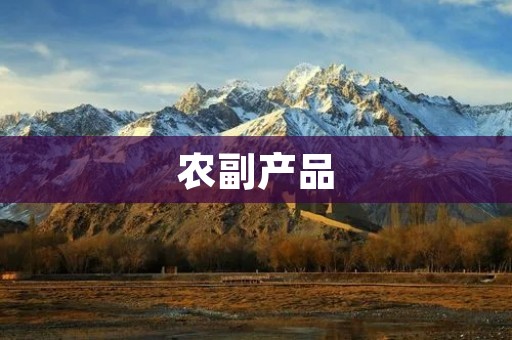 农副产品:促进农业发展与经济增长的重要力量