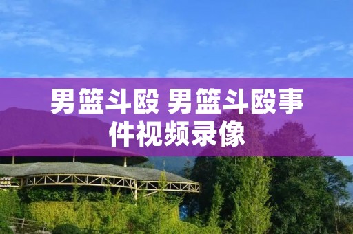 男篮斗殴 男篮斗殴事件视频录像