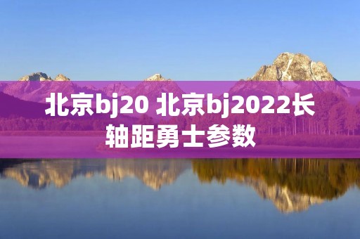 北京bj20 北京bj2022长轴距勇士参数 北京bj20 北京bj2022长轴距勇士参数