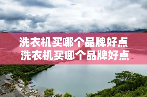 洗衣机买哪个品牌好点 洗衣机买哪个品牌好点的