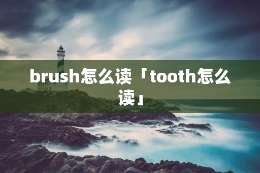 brush怎么读「tooth怎么读」
