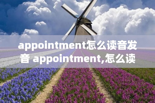 appointment怎么读音发音 appointment,怎么读