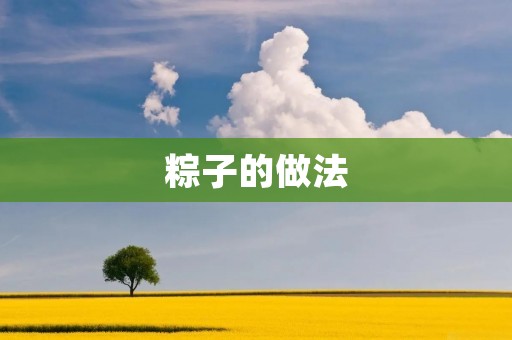粽子的做法:传统与创新相结合的美味佳肴 粽子的做法:传统与创新相结合的美味佳肴