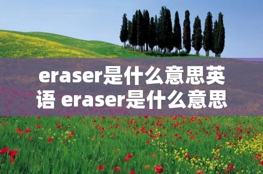 eraser是什么意思英语 eraser是什么意思英语翻译成中文怎么读