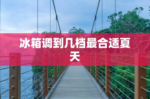 冰箱调到几档最合适夏天:如何正确设置冰箱温度以保持食物新鲜 冰箱调到几档最合适夏天:如何正确设置冰箱温度以保持食物新鲜
