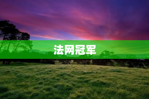 法网冠军:草根逆袭的胜利之路 法网冠军:草根逆袭的胜利之路