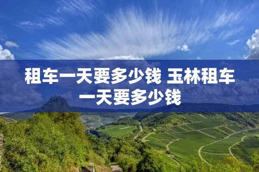租车一天要多少钱 玉林租车一天要多少钱