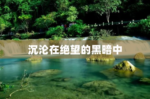 沉沦在绝望的黑暗中