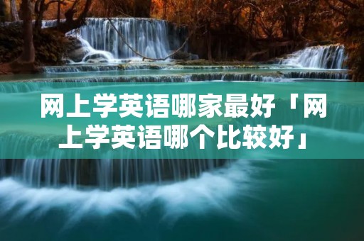 网上学英语哪家最好「网上学英语哪个比较好」